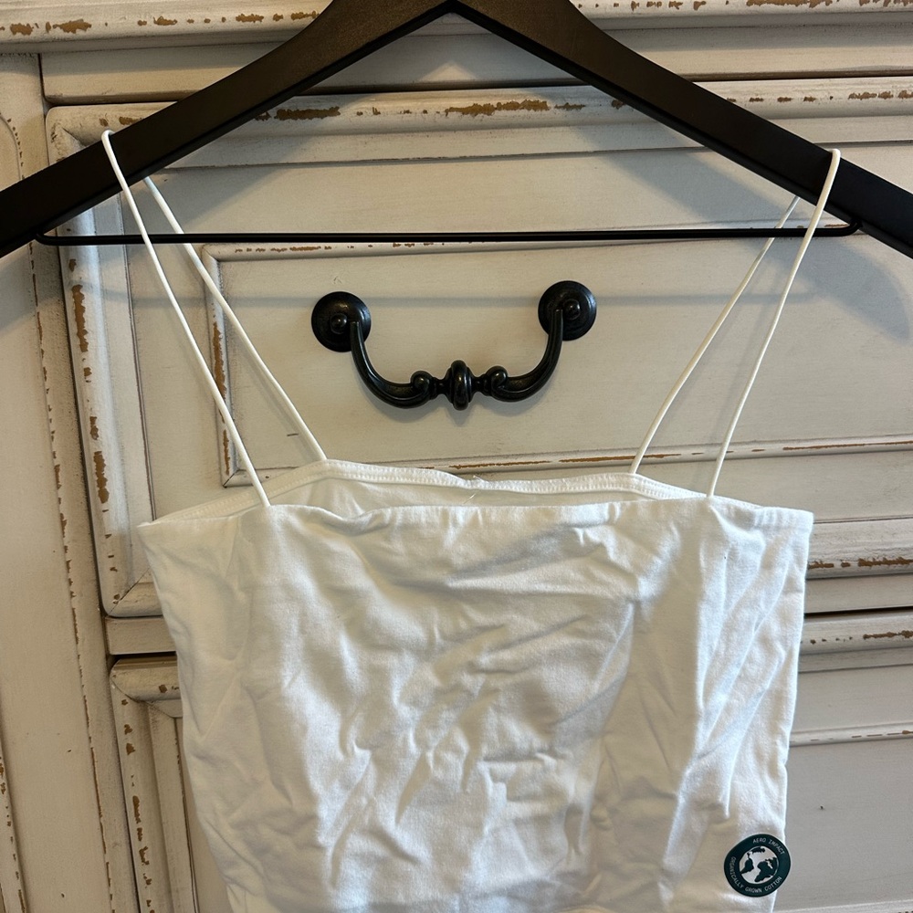 Aeropostale Seriously Soft Bungee Cami in White